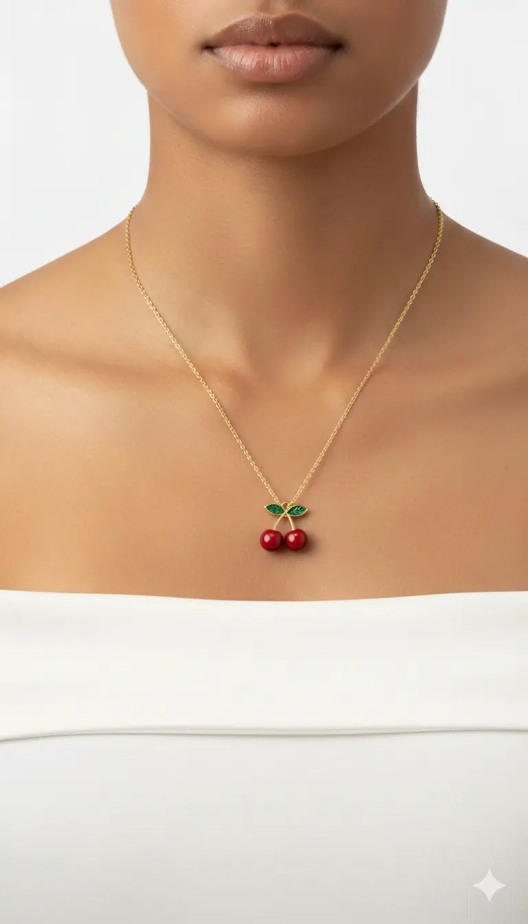 Cherry Gold Necklace