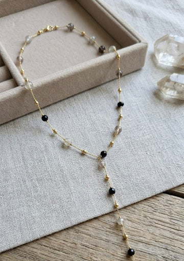 B&W Beaded Necklace