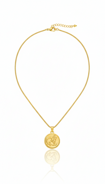 Zodiac Sign Gold Necklace