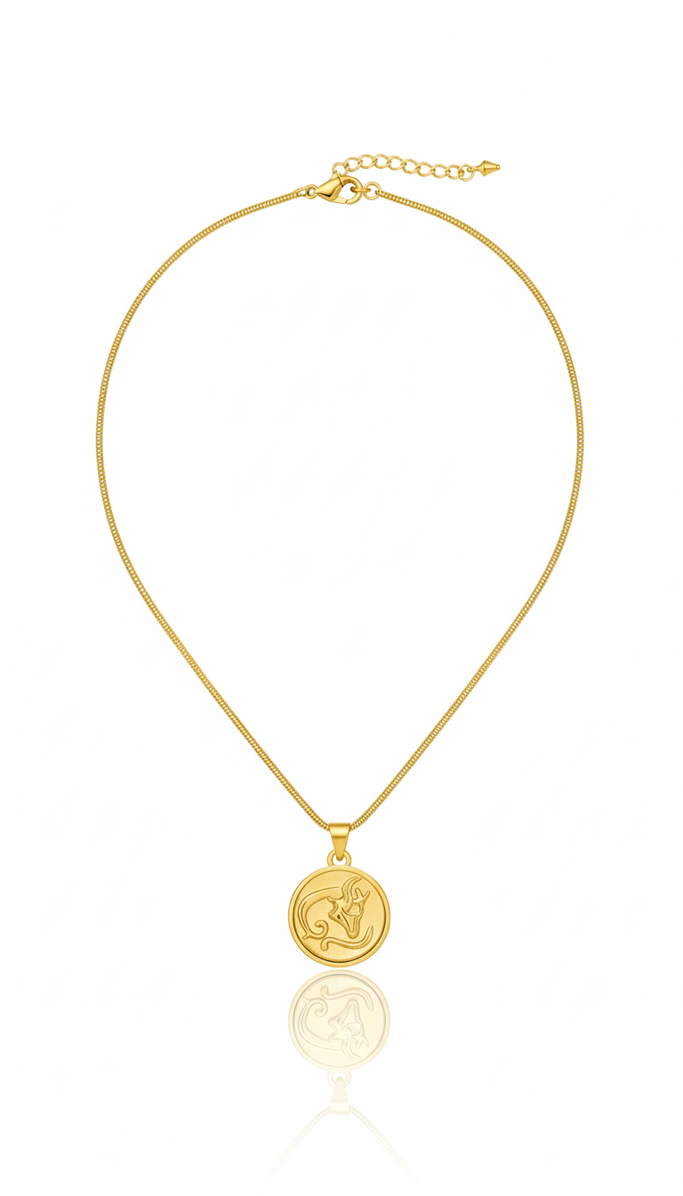 Zodiac Sign Gold Necklace