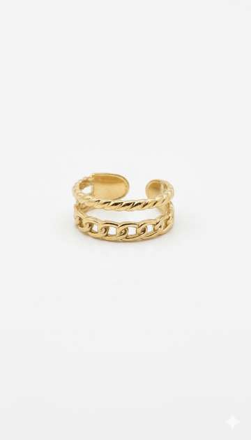 Double Layered Chunky Ring