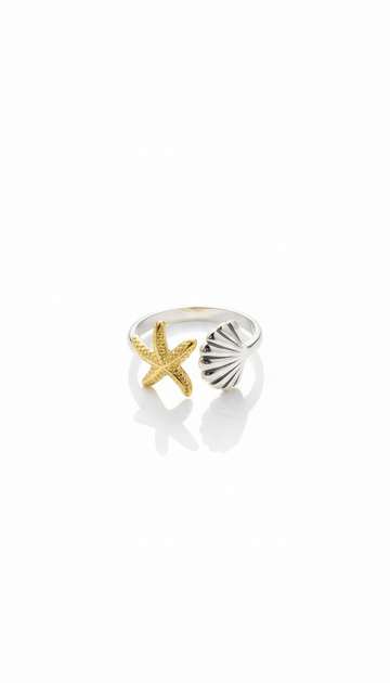 Ocean Mixed Chunky Ring