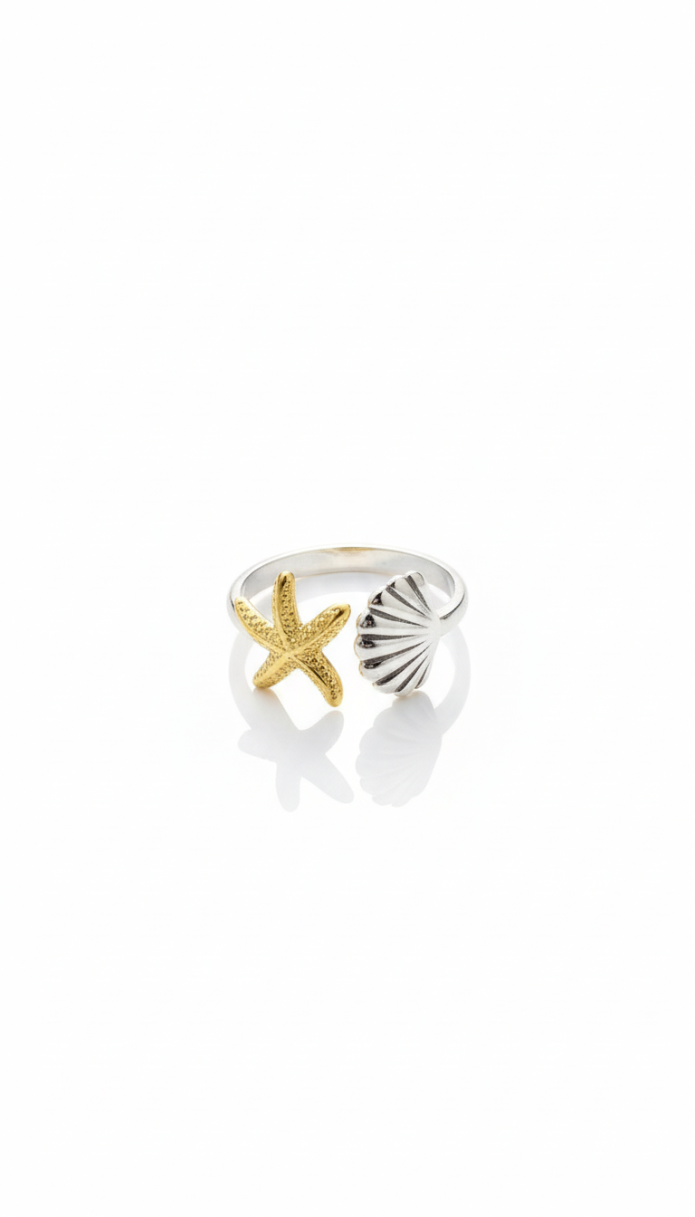 Ocean Mixed Chunky Ring