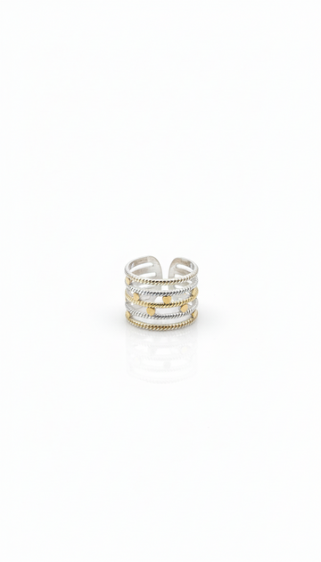 Layered Mixed Chunky Ring