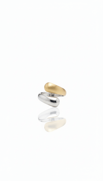 Yin&Yang Mixed Chunky Ring