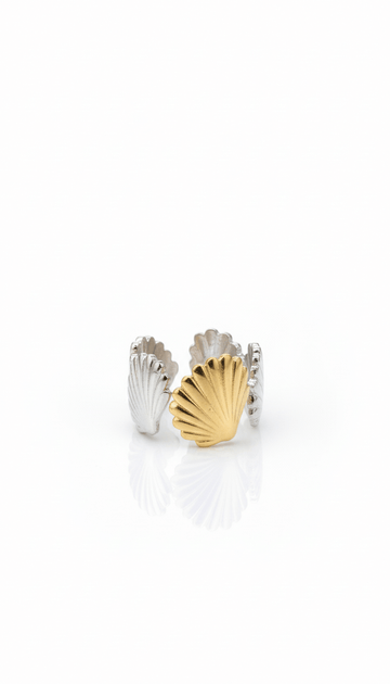 Seashell Mixed Chunky Ring