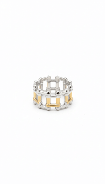 Fence Mixed Chunky Ring