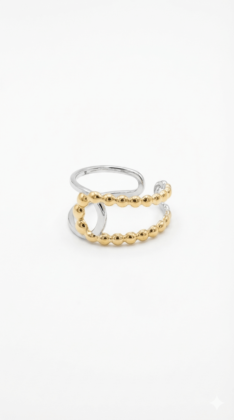 Intersected Mixed Chunky Ring