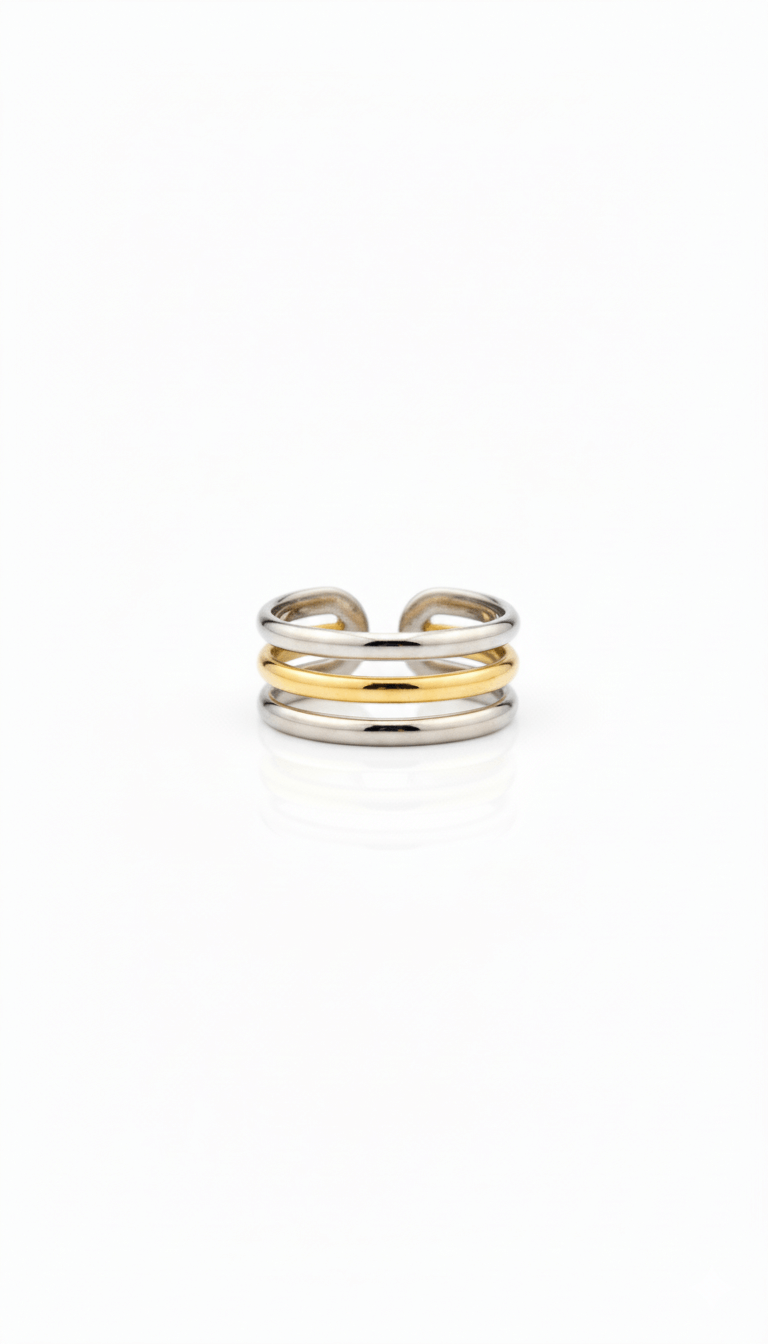 Layered 2.0 Mixed Chunky Ring