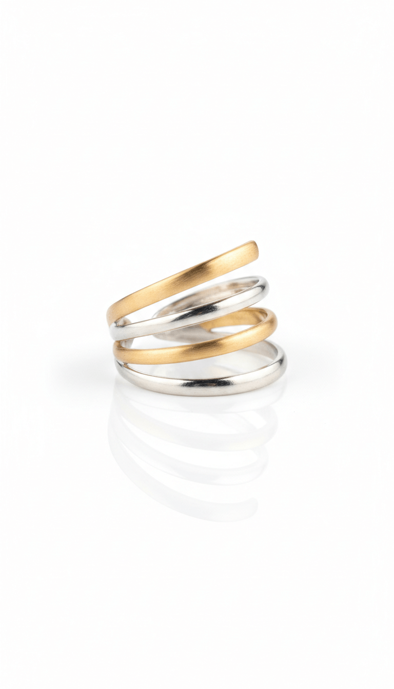 Layered 4.0 Mixed Chunky Ring