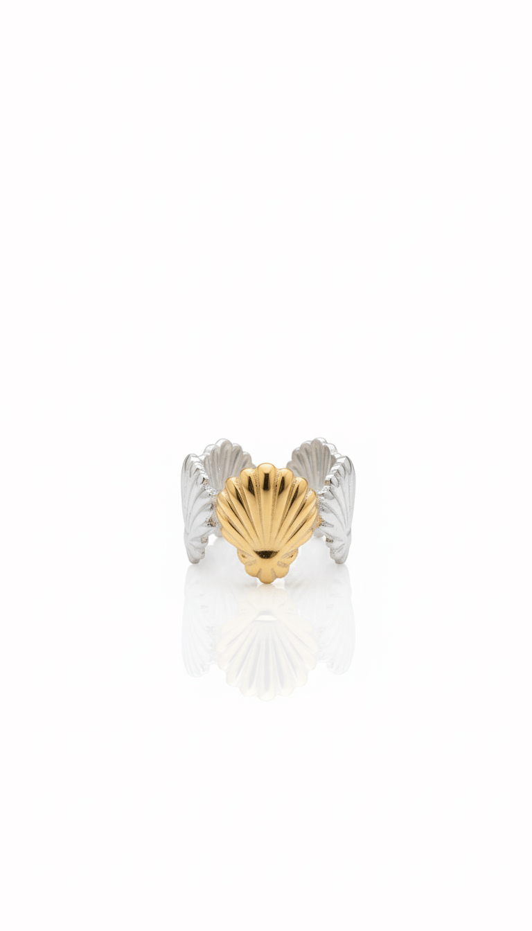 Seashell 3.0 Mixed Chunky Ring