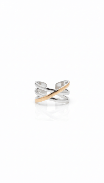 Orbit Mixed Chunky Ring