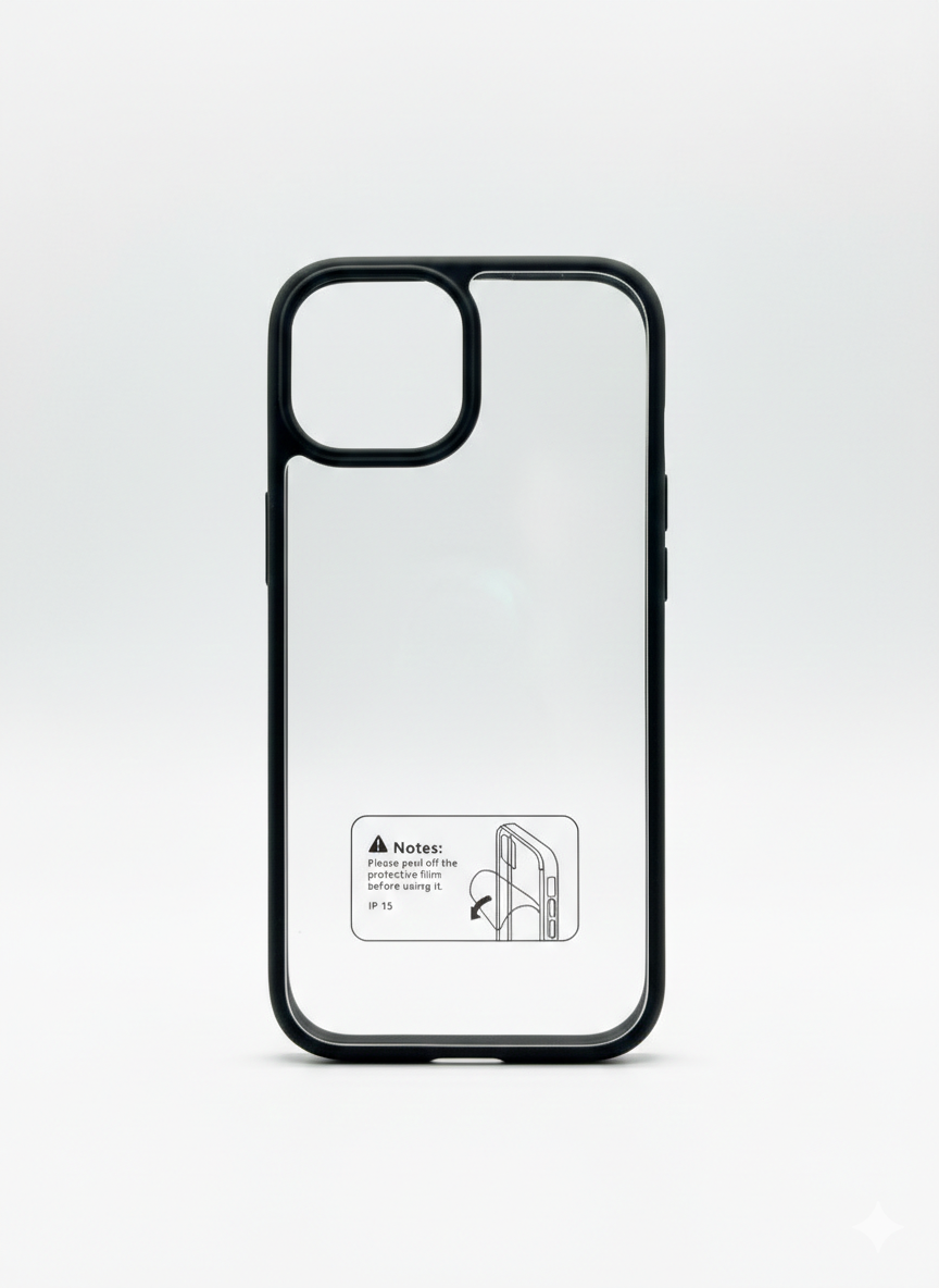 Black Transparent Cover IPhone15