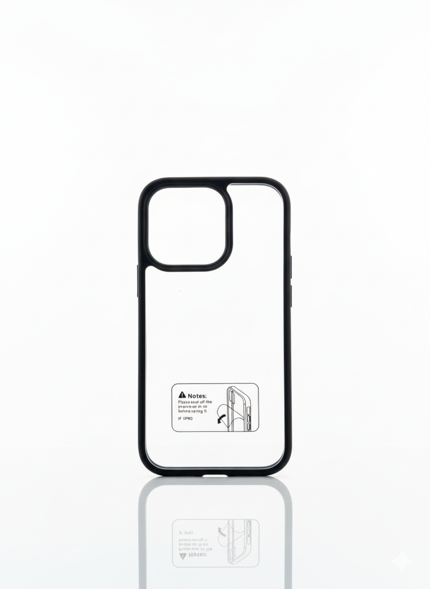 Black Transparent Cover IPhone15 Pro