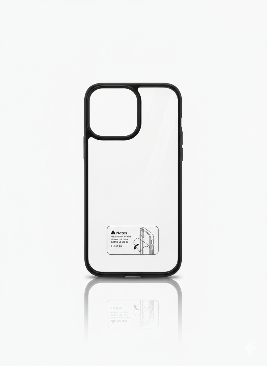 Black Transparent Cover IPhone15 Pro Max