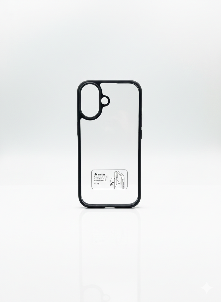 Black Transparent Cover IPhone16
