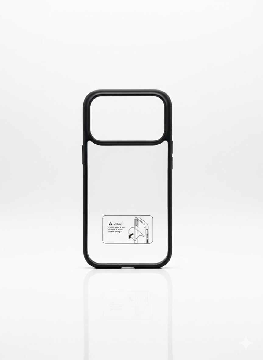 Black Transparent Cover IPhone17 Pro
